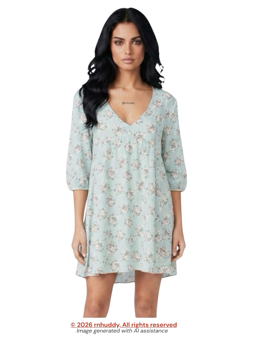 NWT Velvet Torch (Nordstrom) L floral babydoll dress with pockets